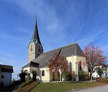 Südostansicht der Pfarrkirche Andrichsfurt