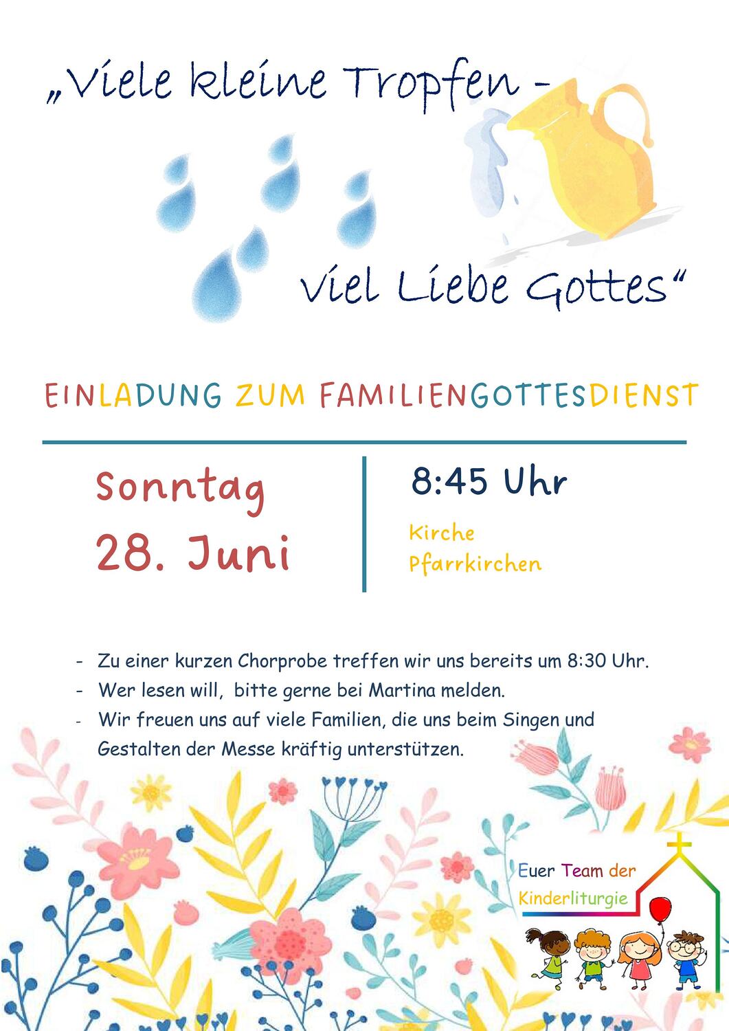 Einladung Familienmesse / Martina Scholl