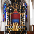 Pfarrkirche Mauthausen 2014, neues Altarbild von Adelheid Rumetshofer © Thomas Pree 