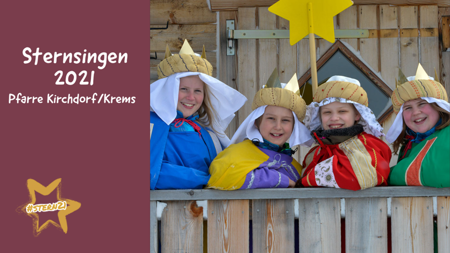 Die Sternsinger/innen aus der Pfarre Kirchdorf bringen den Segen via Video