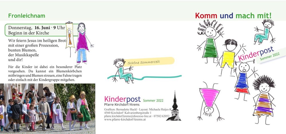 Kinderpost Sommer 2022 Kirchdorf/Krems