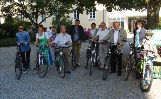 Die Pfarre Schärding sanft mobil anlässlich des autofreien Tages.