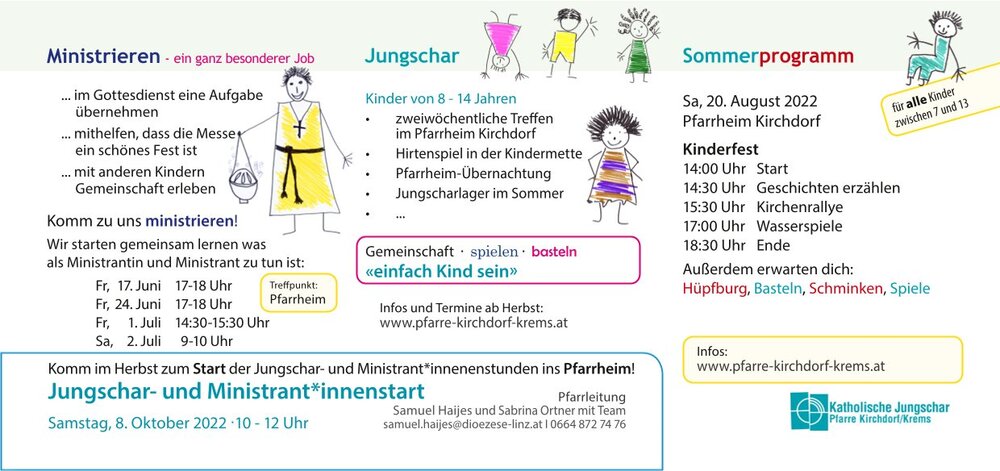 Kinderpost Sommer 2022 Kirchdorf/Krems