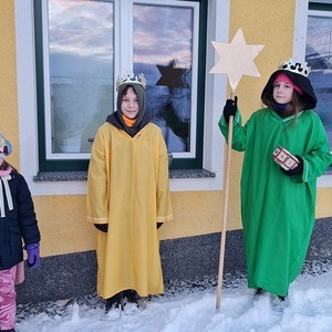 Diese Gruppe war am 3. Jänner in der Kindergartensiedlung, Haidach und Hechfeld. 