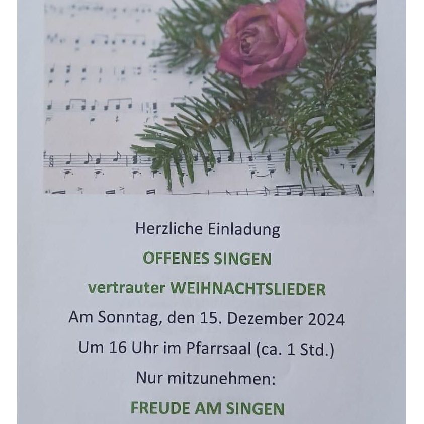 Weihnachtsliedersingen