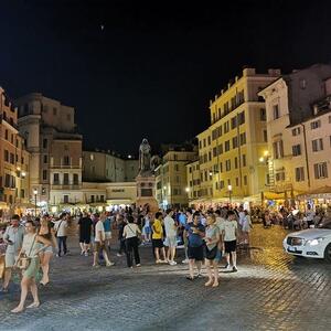 Wir am Campo dei Fiori