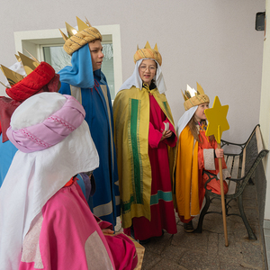 Die Sternsinger*innen waren in der Pfarre Kirchdorf an der Krems unterwegs