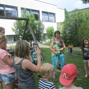 Zelten im Pfarrgarten