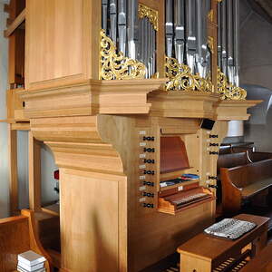 unsere Orgel der Organistin Gertraud Ramböck