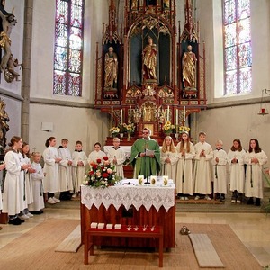 Ministrantenaufnahme in der Pfarrkirche