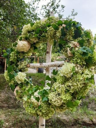 Kräuterweihmesse im Klostergarten