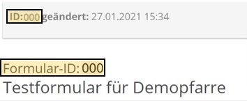 Formular ID