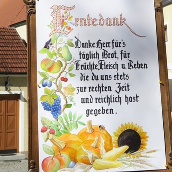 Erntedankfest am 4.10.2020 im Pfarrgarten