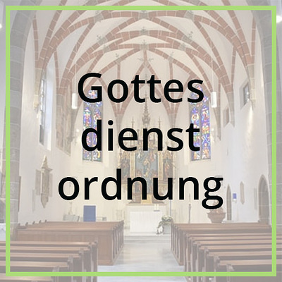 Gottesdienstordnung