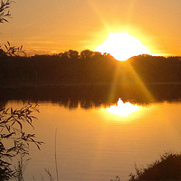 Sonnenuntergang am See