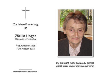 Zäzilia Unger