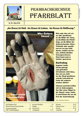 Pfarrblatt März 2016