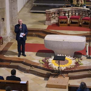 Wolfgang Kreuzhuber bei der Begrüßung