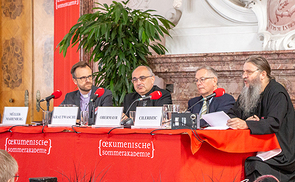 Podiumsdiskussion mit hochrangigen Kirchenvertretern zum Abschluss der Ökumenischen Sommerakademie Kremsmünster 2018