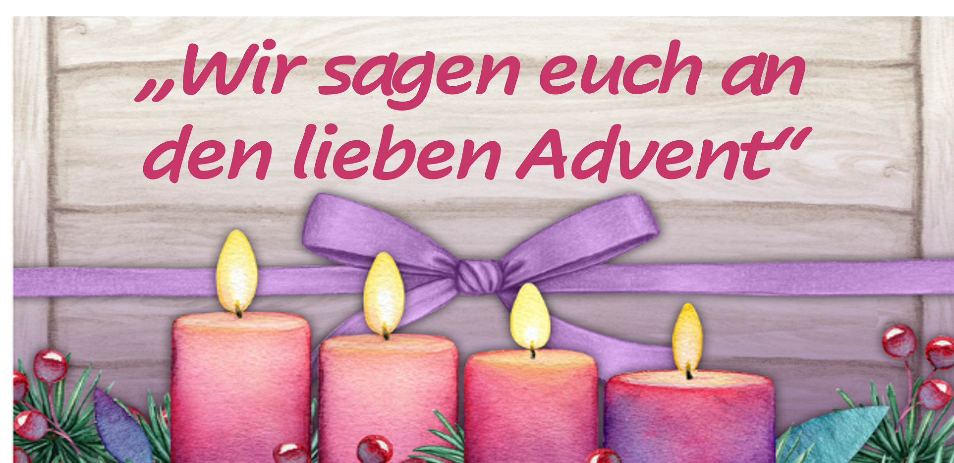 Einladung für Kinder im Advent