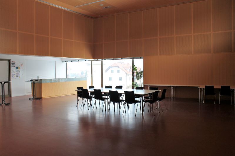 Saal im Pfarrzentrum