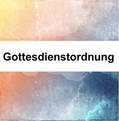 Gottesdienstordnung