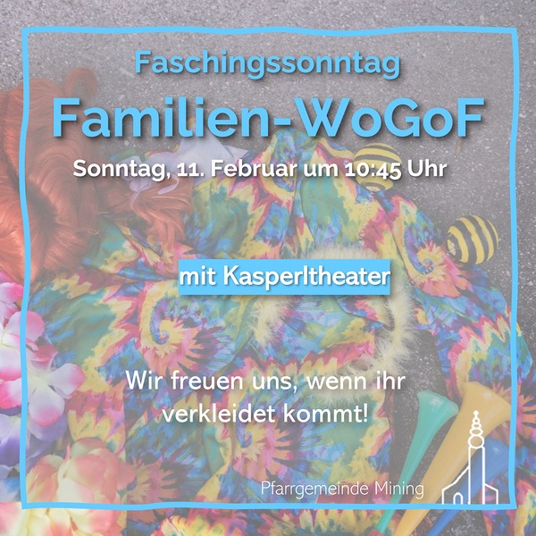 Familiengottesdienst mit Kasperltheater am Faschingssonntag