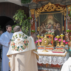 Gottesdienst und Fronleichnamsprozession in Kirchdorf/Krems