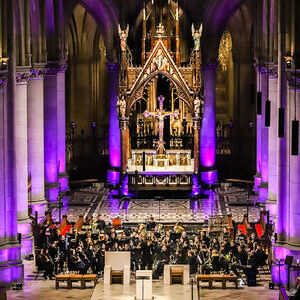 Anlässlich 100 Jahre Mariendom fand am 24. November 2024 ein Benefizkonzert des Landesjugendblasorchesters im Mariendom statt.