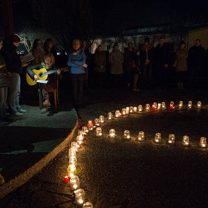 Lichtermeer für den Frieden