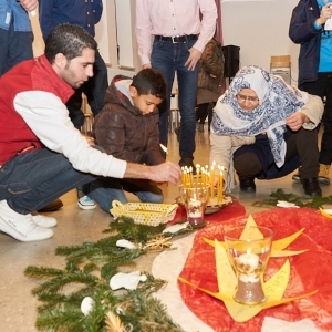 Weihnachten mit Asylwerbern   