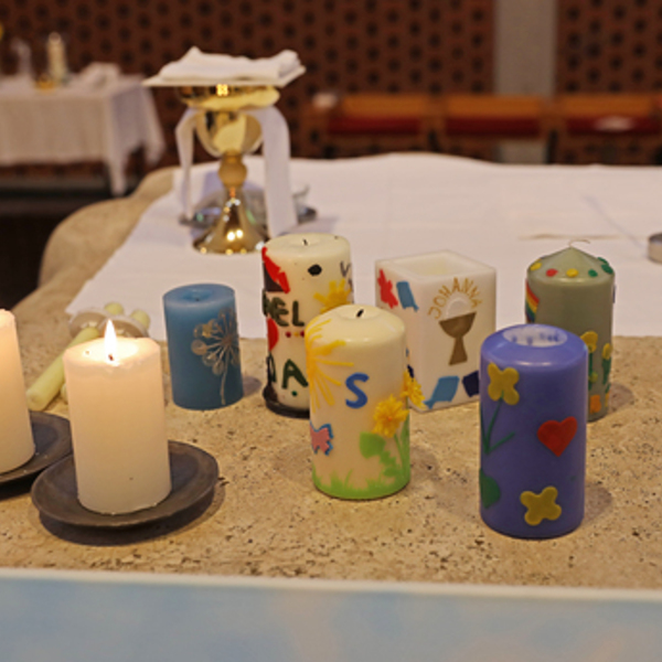 Erstkommunion für die hörschinger Erstkommunionkinder in der Pfarrkirche Marchtrenk