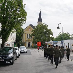 Gemeinsame Prozession von Marcel Callo und St, Quirinus