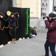 Fotoshooting auf der Linzer Landstraße                       