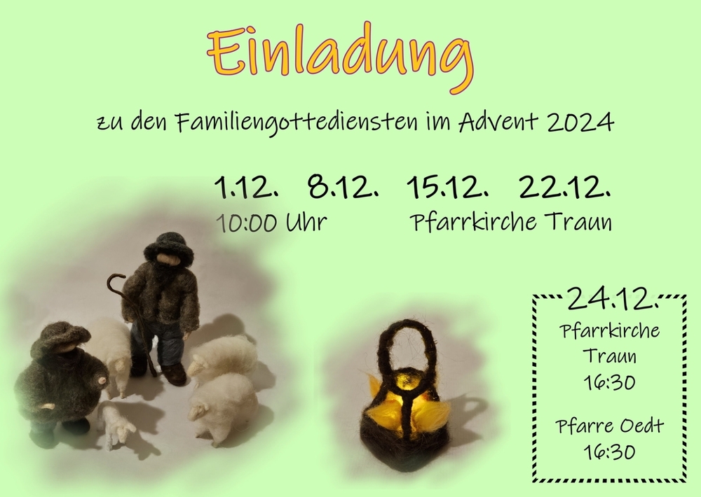 Familiengottesdienste im Advent 2024