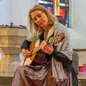 Familie Renhardt umrahmte den Gottesdienst musikalisch.