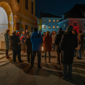 Adventliche Feier des Pfarrhof-Teams Susanne Lammer und Ingrid Fehringer unter musikalischer Gestaltung von Christa und Günter Wolfinger am 6. Dezember 2022