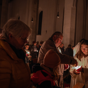 Die Feier der Osternacht in der Pfarre Kirchdorf/Krems.