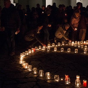 Lichtermeer für den Frieden