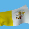 Vatikanflagge / © MarselElia / www.pixabay.com CC0 1.0 Vatikanflagge