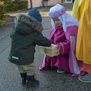 Die Sternsinger*innen waren in der Pfarre Kirchdorf an der Krems unterwegs