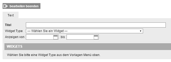 Widget erstellen