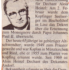 Zeitungsartikel 1987