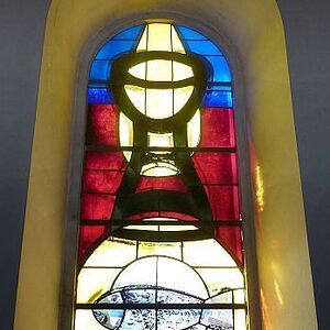 Kirchenfenster der Pfarrkirche Ampflwang