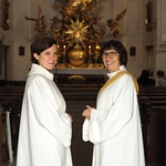 Katharina Brandstetter (Beauftragte für Jugendpastoral im Dekanat Steyr) und Sissy Kamptner (Pfarrassistentin in der Pfarre Steyr-Christkindl)