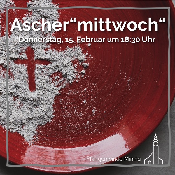 Feier des Aschermittwochs