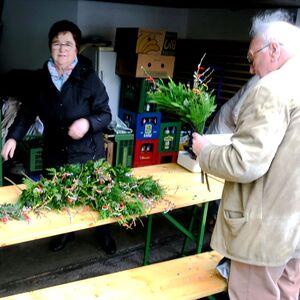 Verkauf der Palmbuschen                          