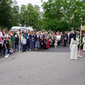 Gemeinsame Prozession von Marcel Callo und St, Quirinus