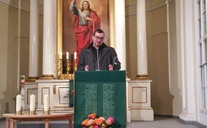Stefan Schlager bei der multireligiösen Gedenkfeier