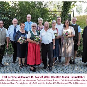 Fest der Ehejubilare